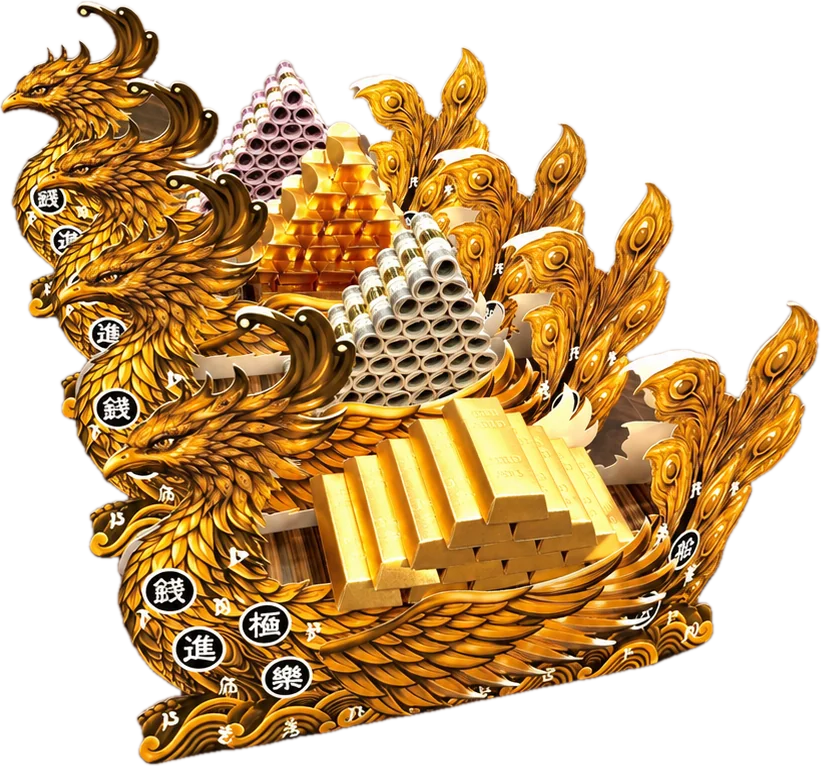 金條鳳船 手工紙紮