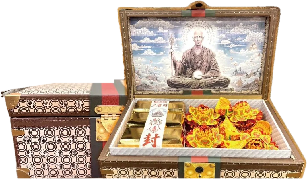 地藏蓮花寶箱 手工紙紮