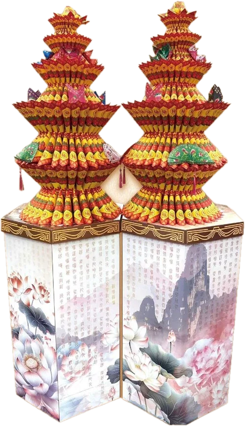 心經蓮花塔 手工紙紮